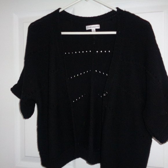 CRAFT & BARROW WOMAN'S BLACK KNIT SWEATER SIZE L - Picture 1 of 5